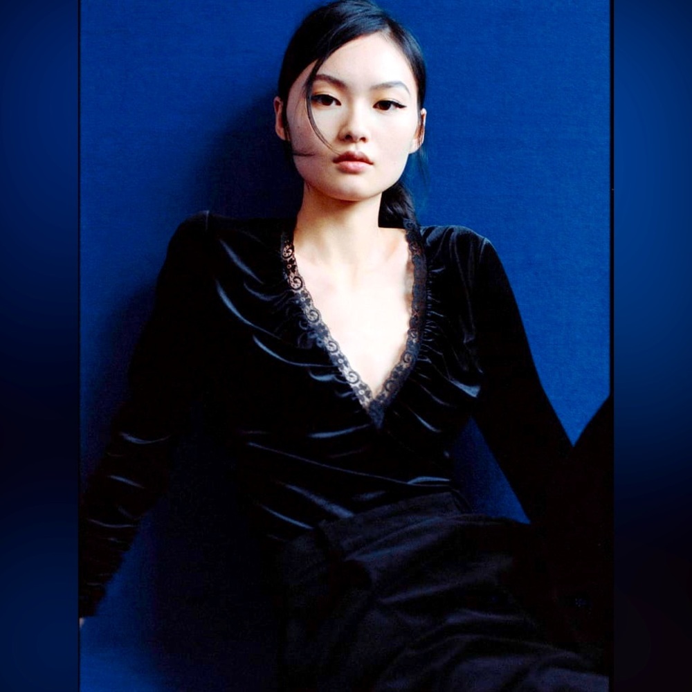 Zara Velvet Bodysuit